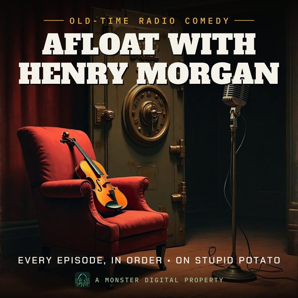 Illustrated cover for Afloat with Henry Morgan: the laugh-track scene