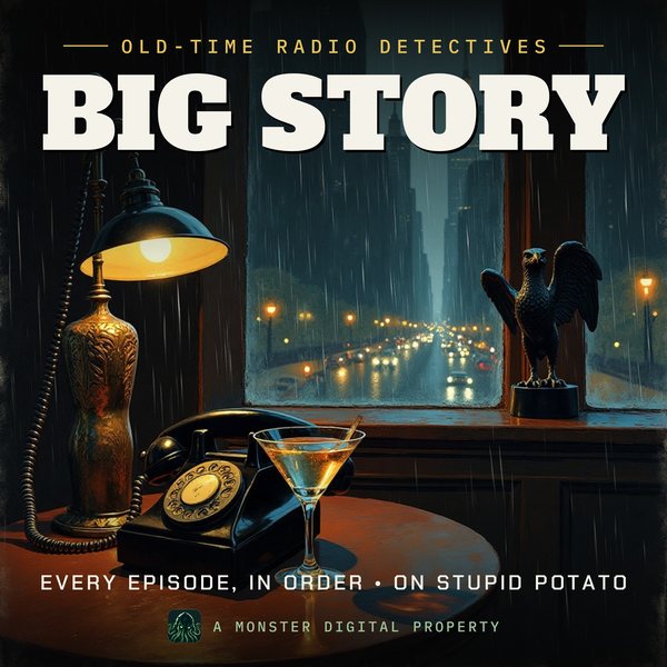 Illustrated cover for Big Story: the gumshoe scene