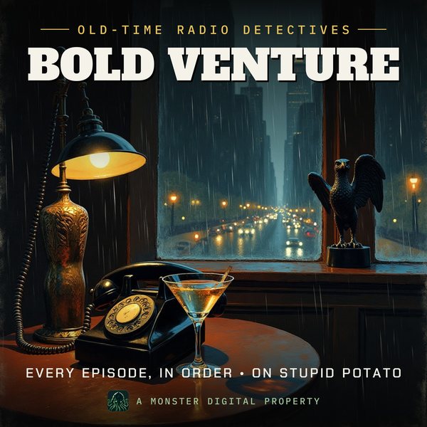 Illustrated cover for Bold Venture: the gumshoe scene