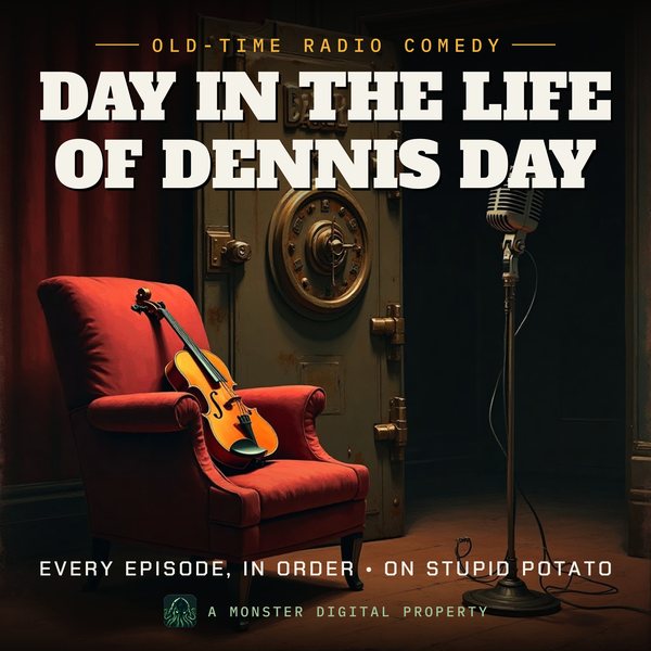 Illustrated cover for Day In The Life Of Dennis Day: the laugh-track scene