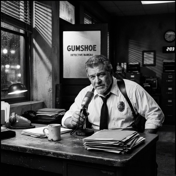 Gumshoe: Old-Time Radio Detectives | Stupid Potato logo