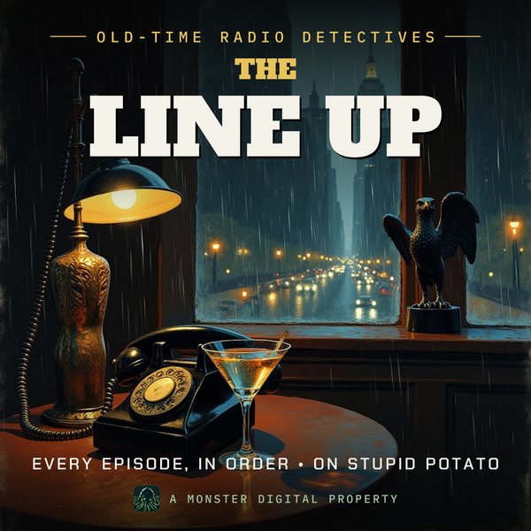 Illustrated cover for The Line Up: the gumshoe scene