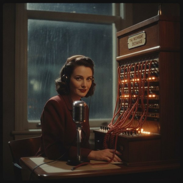 The Midnight Exchange: Suspense Radio | Stupid Potato logo