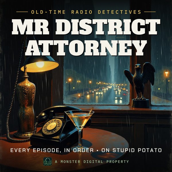 Illustrated cover for Mr District Attorney: the gumshoe scene