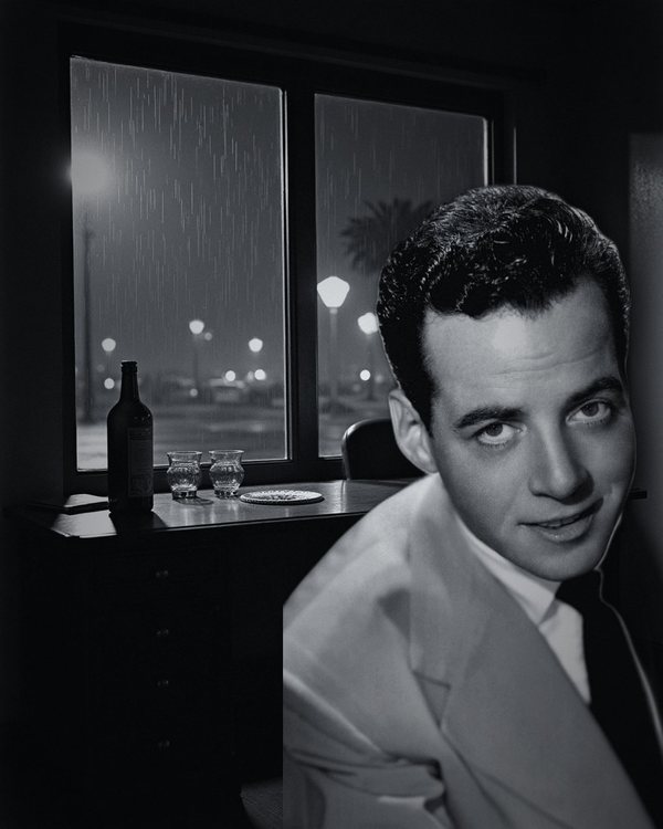 Gerald Mohr in a Hollywood office on a rainy night