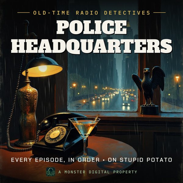 Illustrated cover for Police Headquarters: the gumshoe scene