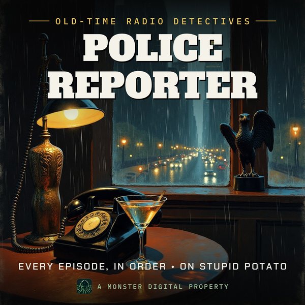 Illustrated cover for Police Reporter: the gumshoe scene